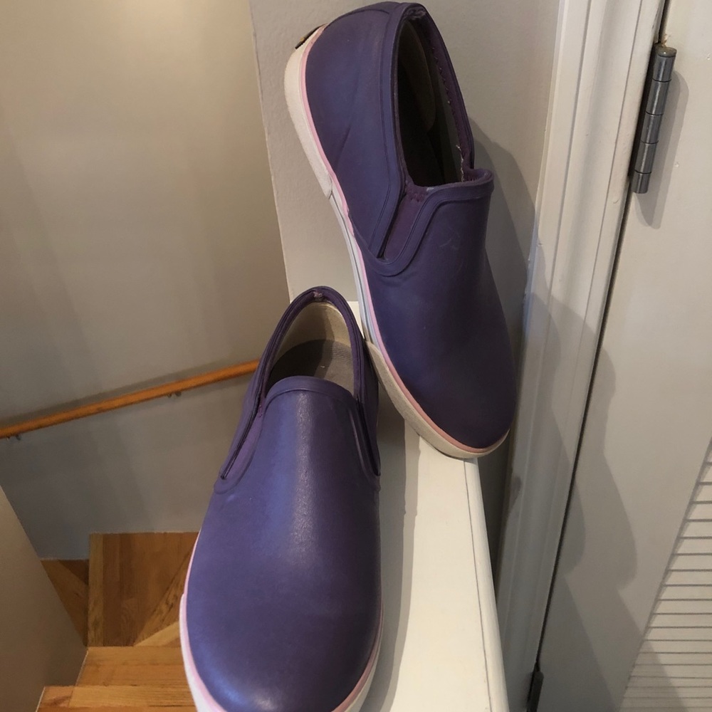 Bogs slip on purple shoes size 8
